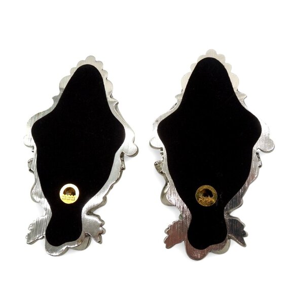 Holy Water WALL FONT silver resin cherub angel Set Victorian Inspired 5.1" - Picture 10 of 11